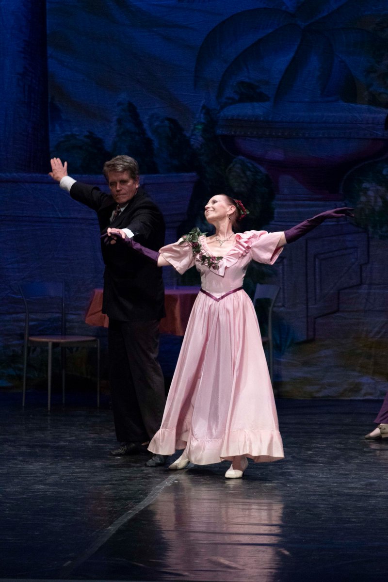 DancePrism's tweet image. Elegant couples swirl around the dance floor on the Esplanade in VARIATIONS ON MAKE WAY FOR DUCKLINGS #DPDucklings #1ShowLeft [Photo by Warren Bailey]