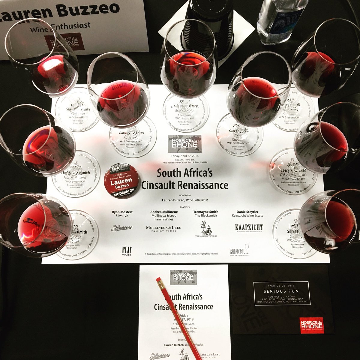 Lauren Buzzeo (@laurbuzz) on Twitter photo Can’t think of a better way to start <a href="/HospiceduRhone/">Hospice du Rhone</a> than by moderating a panel on SA Cinsault with <a href="/MullineuxWines/">The Mullineuxs</a> <a href="/RyanTheWineGeek/">Ryan Mostert</a> <a href="/theblacksmithza/">The Blacksmith Wines</a> <a href="/KaapzichtWines/">Kaapzicht Wines</a> #WEtaste Can’t think of a better way to start <a href="/HospiceduRhone/">Hospice du Rhone</a> than by moderating a panel on SA Cinsault with <a href="/MullineuxWines/">The Mullineuxs</a> <a href="/RyanTheWineGeek/">Ryan Mostert</a> <a href="/theblacksmithza/">The Blacksmith Wines</a> <a href="/KaapzichtWines/">Kaapzicht Wines</a> #WEtaste
