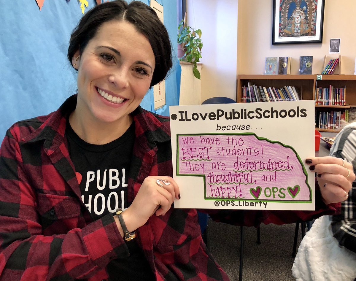 iloveps_org's tweet photo. .@OPS_Liberty teacher, @EmmDobs, loves public schools because she has the best students. Thanks for sharing! ❤️#ilovepublicschools https://t.co/hkxsLzvM6U