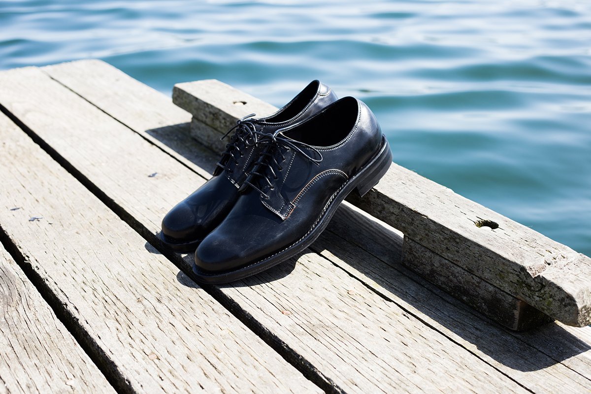 viberg black shell cordovan