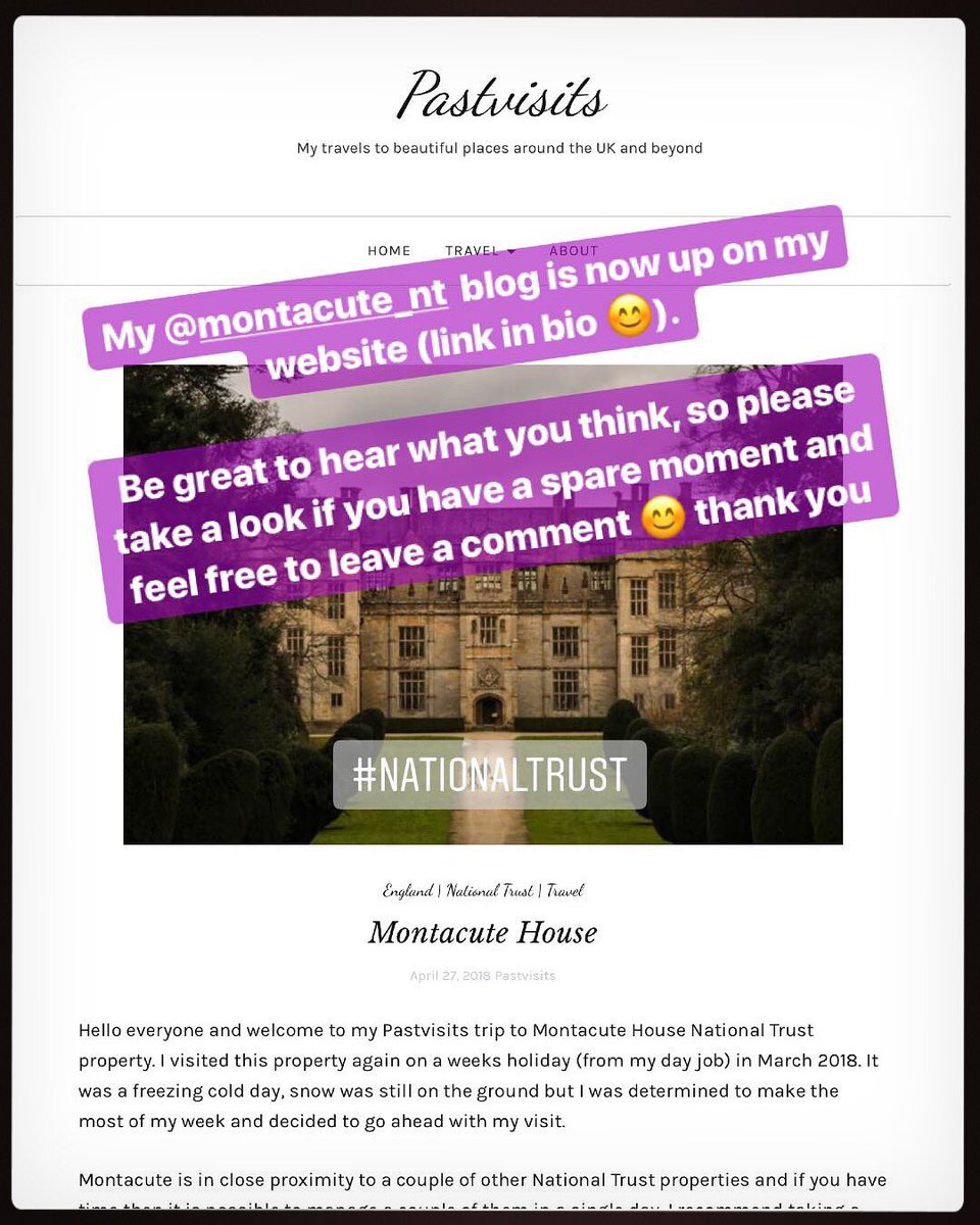 pastvisits.co.uk for my new blog on my #pastvisits to @MontacuteNT hope you find a moment to take a look. Thank you 😊 #newblog #newblogpost #travelblog #nationaltrust @nationaltrust #travelblogging #photograpy