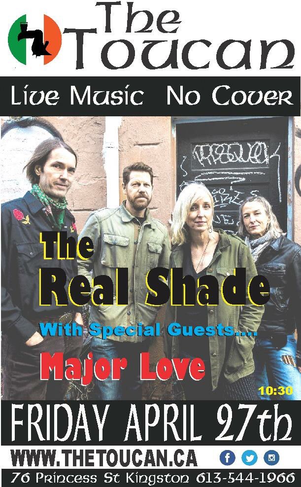 TheToucanPub's tweet photo. Tonight’s #ygklivemusic #TheRealShade w/MajorLove 10:30pm-2am No Cover 19+ #ygk https://t.co/lKWeA5EGKH