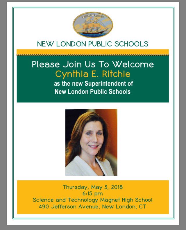 Please join us on Thursday, May 3rd at 6:15 pm at the Science and Technology Magnet High School to meet our new Superintendent of Schools