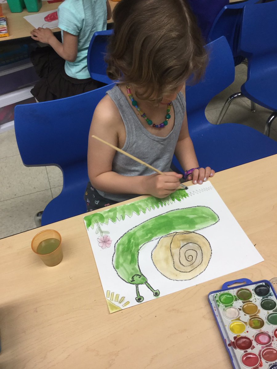 Water snails in water color. #kindergaten #irving97 #OakPark97 #springscience