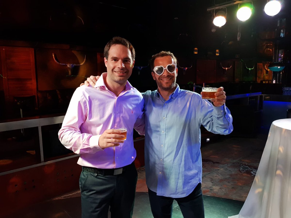 jordiber's tweet photo. Celebrando el 9 aniversario de @habitissimo, como el primer día con @mcaleau pero un poco más sabios y con más canas https://t.co/xIqCMVhESz