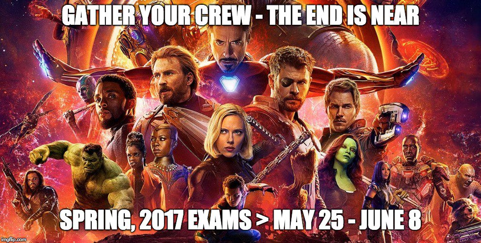 KnightdaleHS's tweet photo. We're heading for the end of the 2017-18 School Year! #KHSCDCommit to doing well on your Final Exams! May 25 - June 8 https://t.co/ZZGYrU9Xfz @KnightsVision1  @KHSCDSen18rs  @SPORTSatKHS @khs_krazies https://t.co/bRbkGWFAQe