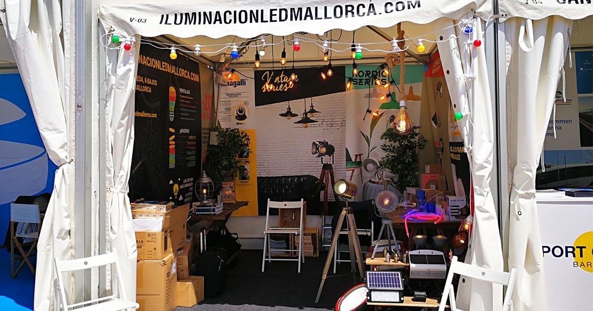 barcelonaled's tweet photo. ¡El día ha llegado! Estamos en la edición 35th del Boat Show Palma, con nuestra nueva gama de iluminación a 12V para barcos y caravanas

Estaremos en la carpa V-3 en Moll Vell  hasta el 1 de mayo. ¡Pásate a saludarnos! 🌊

#BoatShowPalma #Mallorca #IluminacionLED #Baleares https://t.co/f079myL2gT
