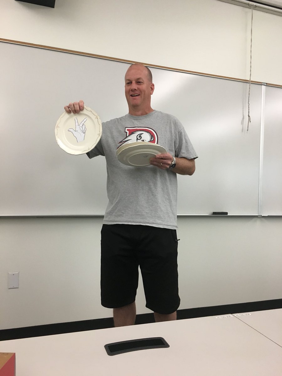 MacyDSU's tweet photo. Final Day of B.A.S.S. Lab.... 
it’s only right that @eltrav42 presents the seniors with a “force plate”  
#ActiveLearningActiveLife https://t.co/G7L1s6MxOT