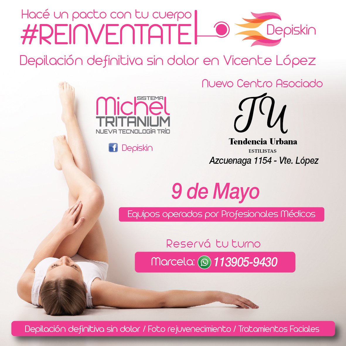 Agenda de Mayo, no te la pierdas. Nuevo centro asociado Tendencia Urbana Estilistas en Vicente López, aprovecha las promos de ianauguración. Reservá tu turno con anticipación.#depilacionlaserdefinitiva , #depiskin #fototratamientos, #belleza, #mujeres, #bellezahombres