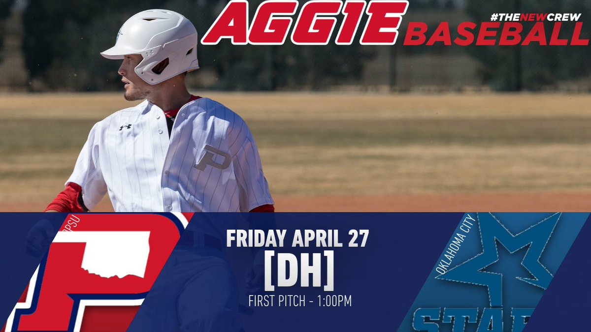 OPSUAthletics's tweet photo. Good luck to our #opsu_baseball team as they take on the Oklahoma City Stars in their last home series of the season. Come out to enjoy this beautiful weather and cheer on your Aggies! First pitch of today's double header is at 1PM. Let's Go Aggies! https://t.co/h4W0Jh8dqP