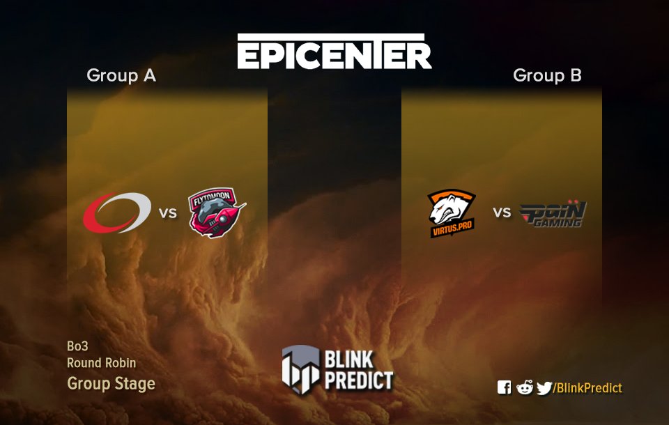 BlinkPredict's tweet photo. We're minutes away from #EPICENTER XL Major!
#Prepools will be closing shortly
Join us for this exciting (yet a bit short) Day 1 Group Stage at https://t.co/m7oHfKk3mv https://t.co/Na3dFIeV9Q