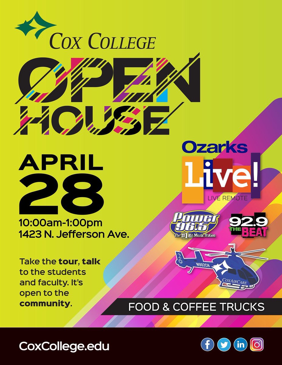 jennpyck's tweet image. Are you thinking of pursuing a career in #healthcare ? Come by @coxcollege tomorrow for their #OpenHouse
 @GOCAPSedu @GOCAPSmonett