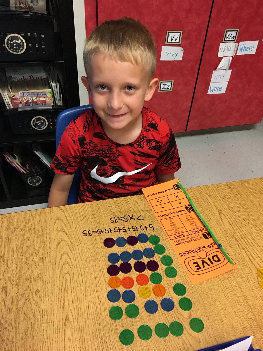 mscollinsroom's tweet photo. Diving into word problems! 💙#multiplicationfunday #2ndgrademathematicians #chescolts https://t.co/Y6sDAHydpL