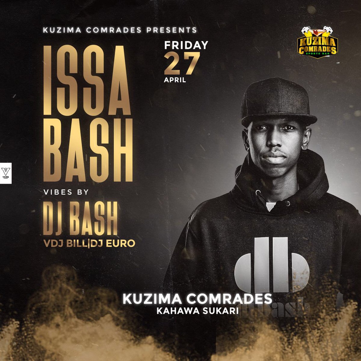 DJBashKenya's tweet photo. Watu wa Kahawa. Kujeni na flash niko na #Bashment11 😂 I need to stop. Tonight we party Kuzima Comrades, #IssaBash, turn up. #PartyDJ https://t.co/4HhWjjMiWM