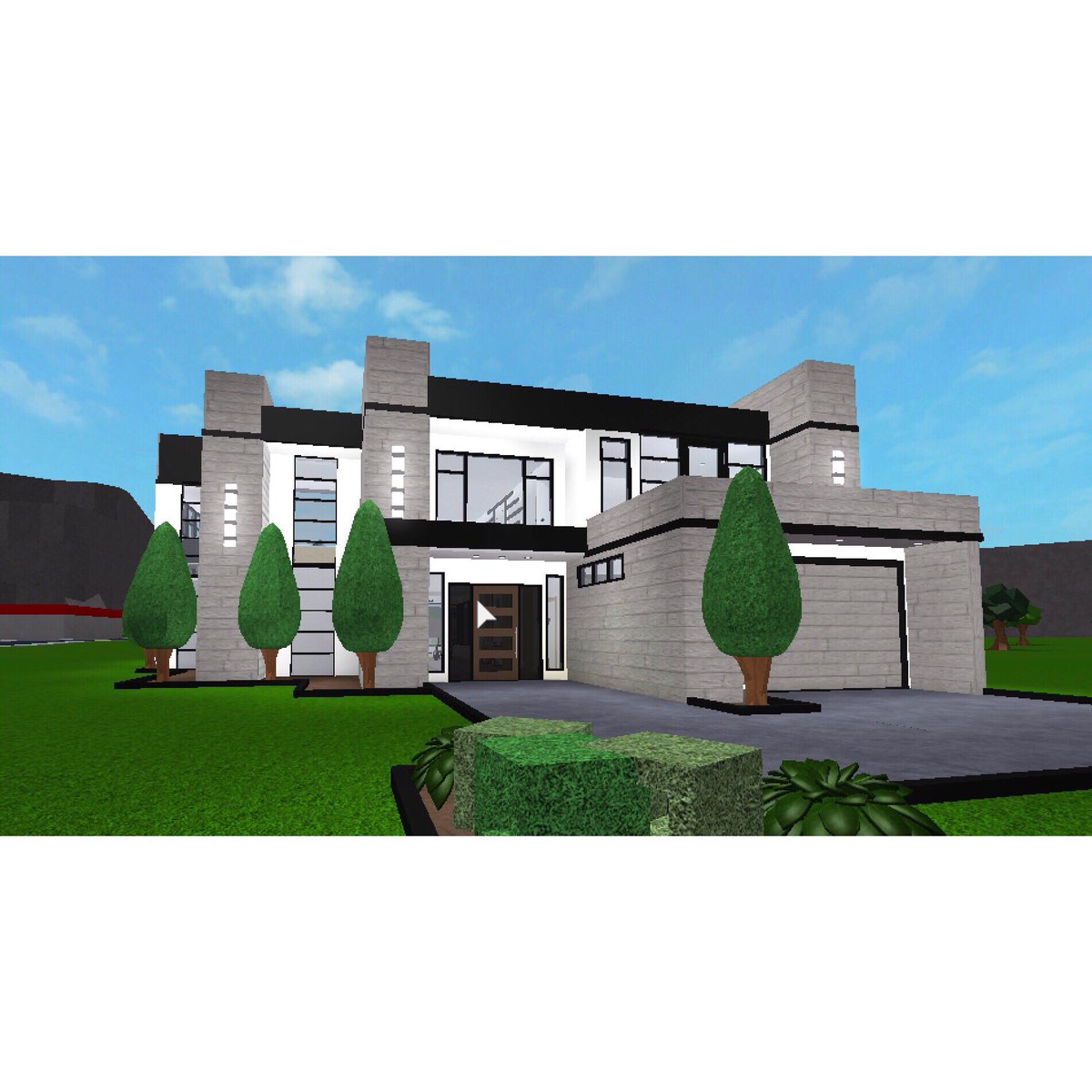 Modern Two Story House Roblox Bloxburg Build