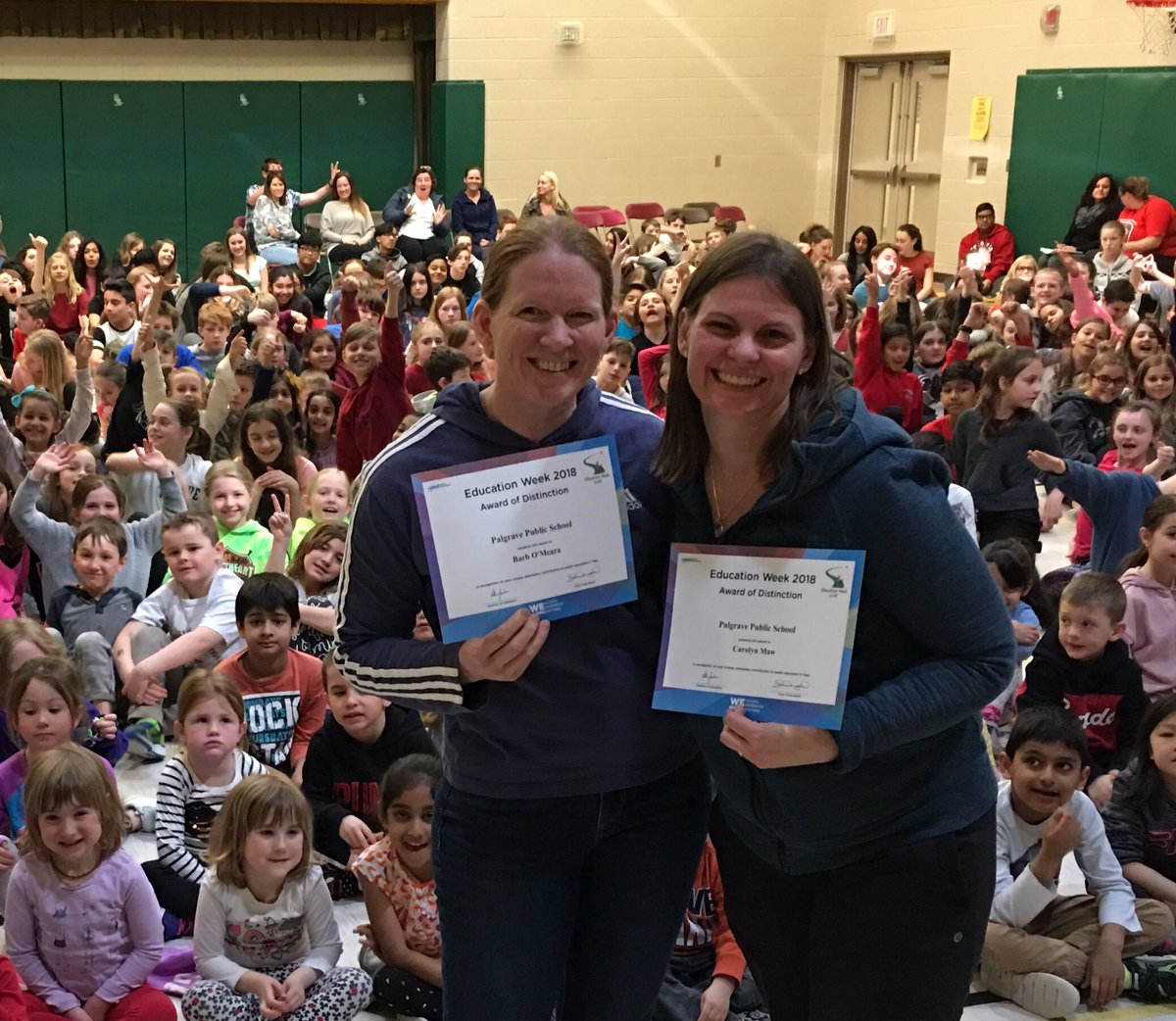 Congratulations to Ms Maw and Ms O'Meara for receiving the Award of Distinction. Thank you for all your work <a href="/PalgravePS/">Palgrave P.S.</a>