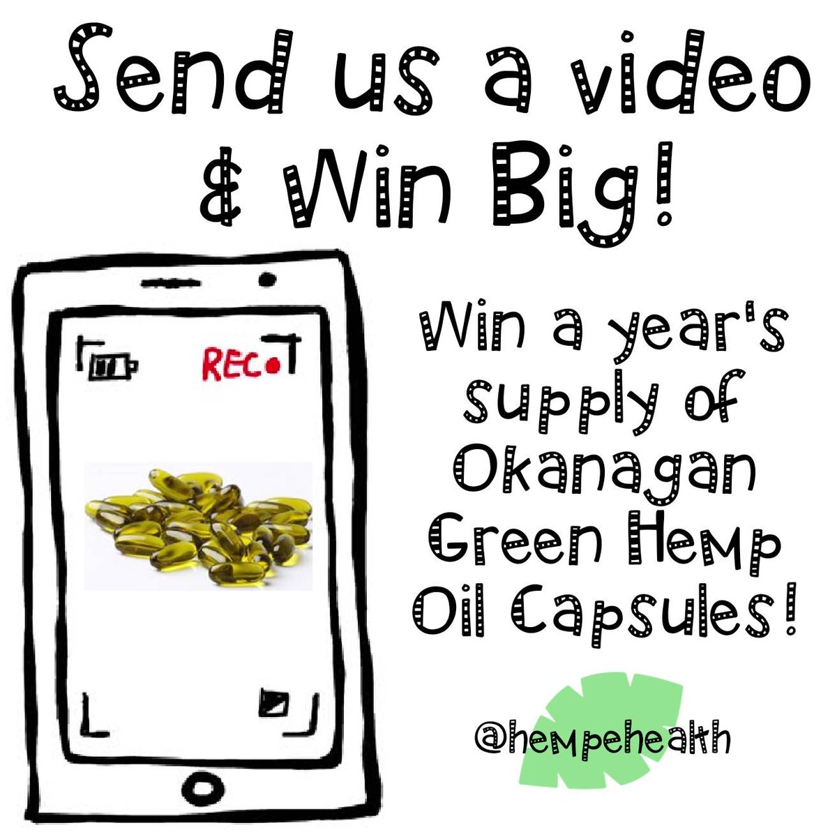 HempEHealth's tweet photo. Want to win a year's supply of hemp oil capsules? Try the HempE Challenge! Send us a message for details! #hemp #hempenthusiast #contest https://t.co/wYOoKTNFlY
