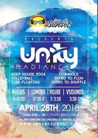 TOMORROW! We take over #LakeLanier #ATL for <a href="/SetsatSunset/">Sets At Sunset</a> Do Not Sit On The Furniture 2018! 😎

🎶Main stage <a href="/RaskalAndBri/">RaskalandBri</a> <a href="/Type_41/">Type 41</a> @djbeyun <a href="/kaialce/">Kai Alcé</a> <a href="/StanZeff/">Stan Zeff</a>
&amp; #Radiance Activity area by <a href="/UnityAtlanta/">Unity Events</a> DJ's🎶

Tix: bit.ly/2qutc5x 
#sas18
#festival
#house
#trance
#techno