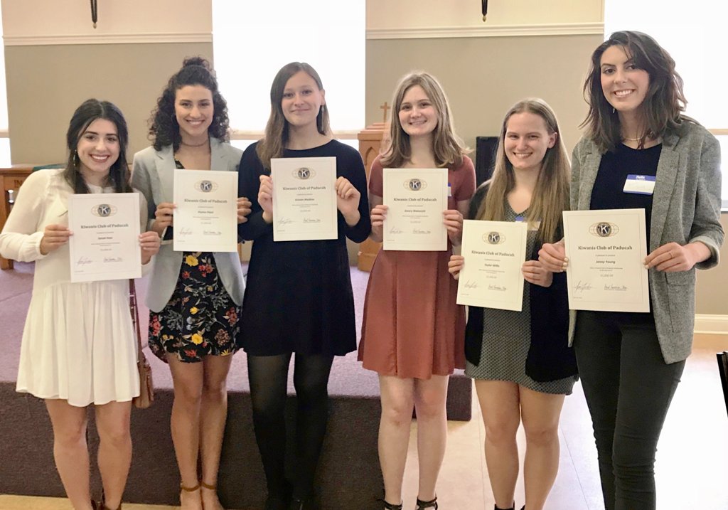 Thanks to the Paducah Kiwanis club for the scholarships you gave to these #Tilghman seniors!