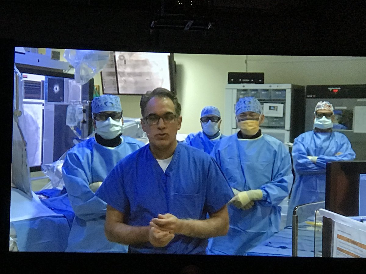 DrSethdb's tweet image. #SCAI18
Ehtisham Mahmud @UCSDHealth does live case of MVD including left main LVEF=30% with #Impella support 
#ProtectedPCI
