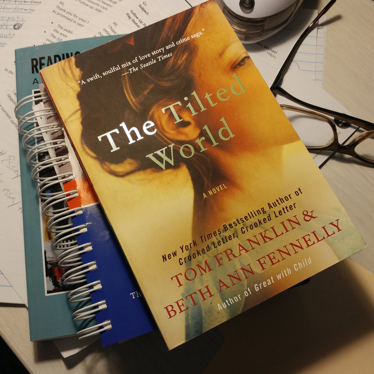 CSWritersatWork's tweet image. Happy National Tell a Story Day! We&apos;re excited to tell you the story of next year&apos;s book selection, _The Tilted World_ by Tom Franklin &amp;amp; Beth Ann Fennelly. They&apos;ll be here April 8-12, 2019! #NationalTellAStoryDay #CSWritersAtWork