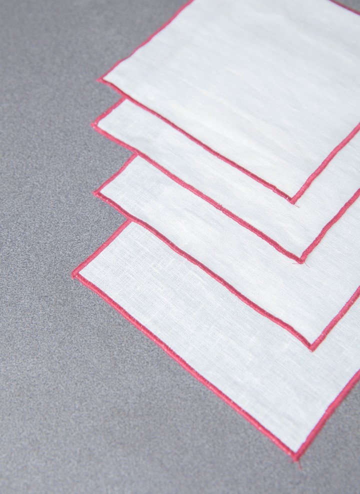 LinenWay's tweet photo. Our new linen Duet off-white with Marsala napkins are now in stock! #linennapkins #linen #fresh https://t.co/gaO7nzxMVF