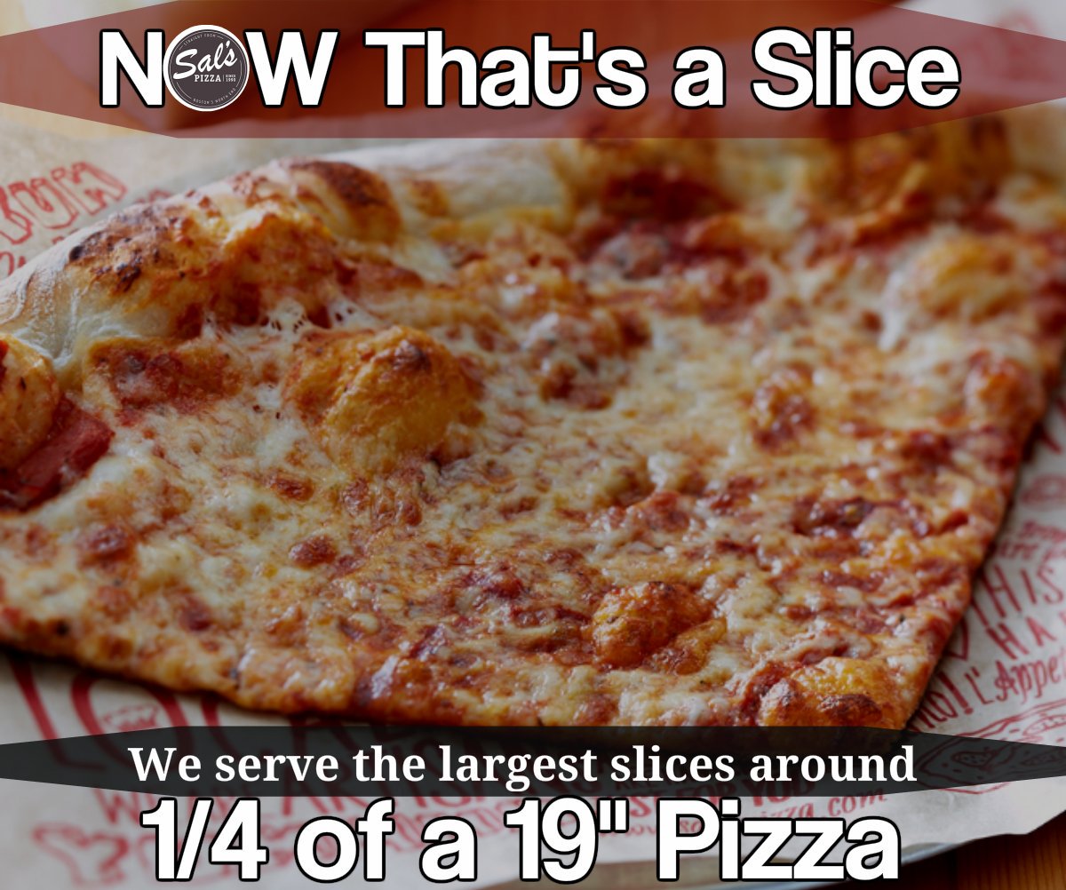 SalsLaconia's tweet photo. Happy Friday! #nowthatsasliceofpizza #bestitalianpizza #biggestslice #salspizzafordinner https://t.co/wq9hhpz2jq
