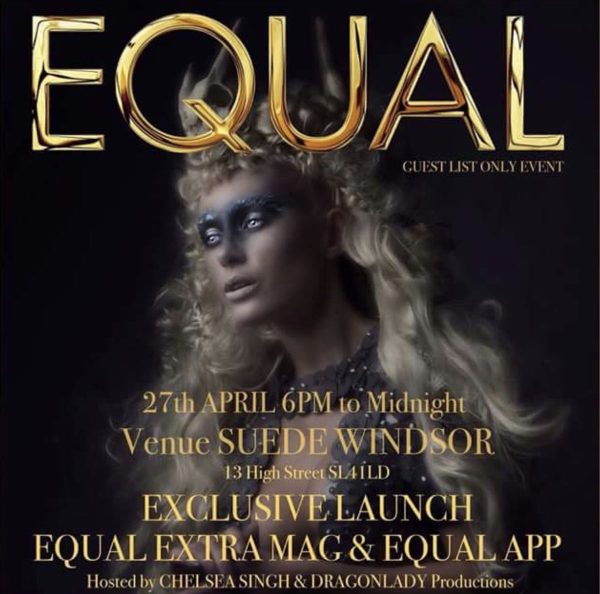 Split2ndEvents's tweet photo. Off I go to the Equal Xtra Magazine Issue1, Equal App &amp; Website launch at @SuedeWindsor.

Looking forward to capturing the fashion designers and fashionista supporters. #FridayFeeling #equalmagazine #equalevents https://t.co/Kr0UKH792C