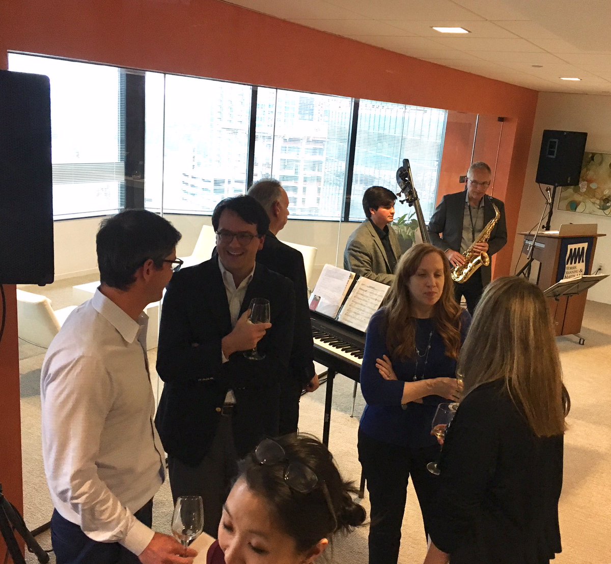 TheWoodruff's tweet photo. Thanks to our friends at @MMM_Law for hosting us at their #EmployeesForTheArts happy hour earlier this week! John Yates spoke on the importance of arts in our city’s vibrant ecosystem &amp; we heard music performed by the Woodruff Jazz Trio. Such a fun evening! #MMMLaw #MMMPact https://t.co/fRgC7uDKM5
