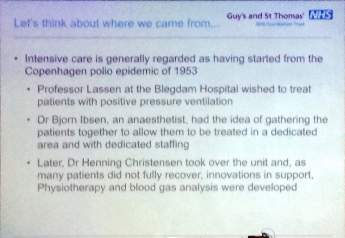ICU_Management's tweet image. What can we learn from critical care history? Richard Beale #CCS2018