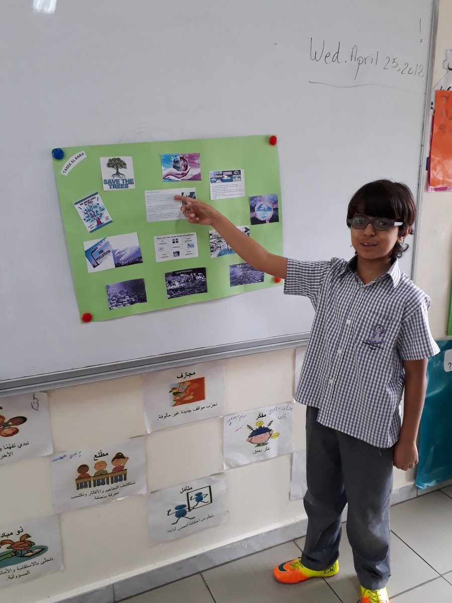 Fatimaarabi5's tweet image. There is no elevator for sucess.You have to take the stairs # grade 4 learners presenting confidently #globalwarming #pollution #importanceoftrees @DawhaHighSchool
