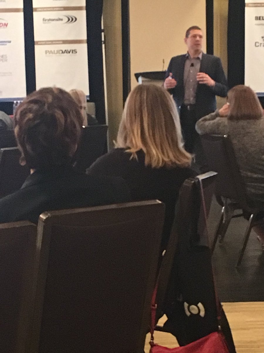 InsuranceInsNL's tweet image. #SymposiumAtlantic Pat Van Bakel President &amp;amp; CEO of Crawford &amp;amp; Co. giving the Lunch keynote address at #SymposiumAtlantic 2018.