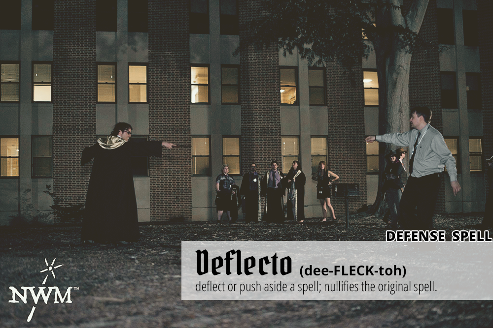 When you want to deflect or push away an incoming spell, "deflecto" is a great counter. #NWM #KnownSpells #MagimundiLore