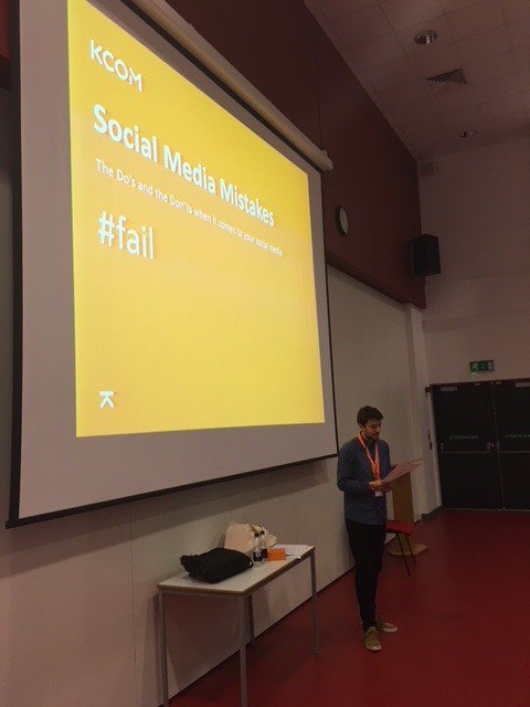 Nice to visit <a href="/sirius_north/">Sirius Academy North</a> today with our <a href="/KCOMhome/">KCOM</a> social media guru <a href="/JamesWFairbank/">James Fairbank</a> to chat with Year 9 about responsible use of social media. Some great info &amp; tips across the four sessions.