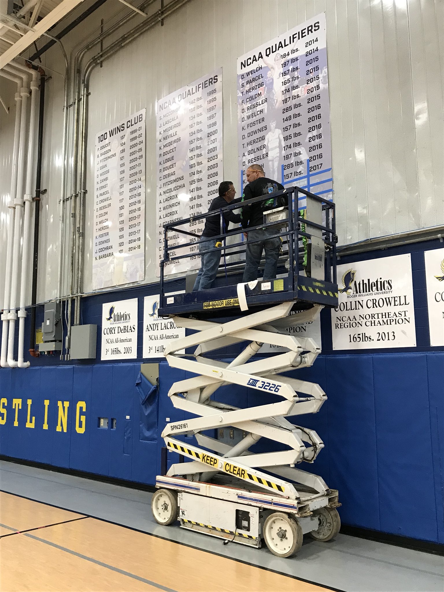 RWU Wrestling on Twitter: "100 Wins and NCAA Qualifiers boards updated! #WhosNext…