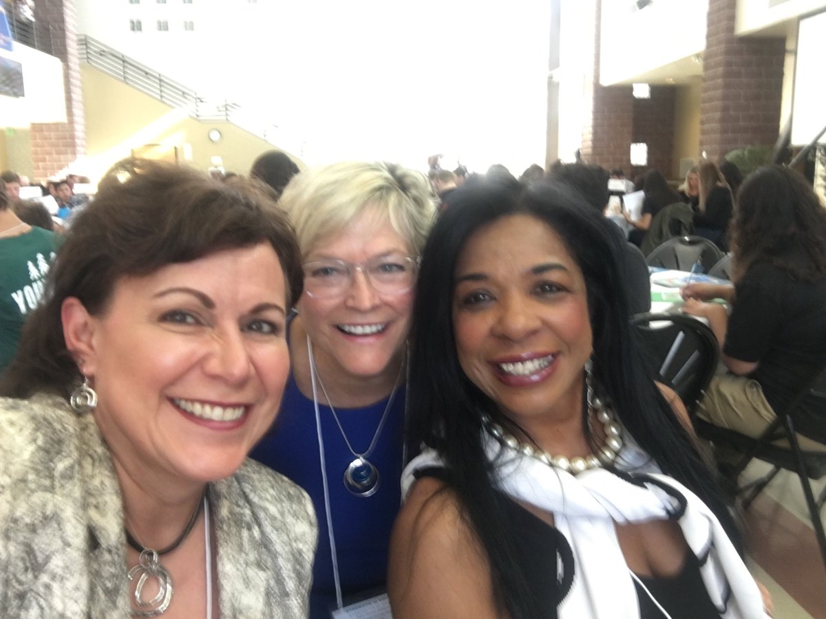 With fellow Trustees @katy4kids and Debbie Feemster at <a href="/stuvoicewcsd/">WCSD Student Voice</a>  We value listening to student voice!!  Great day! #wcsdstudentvoice <a href="/WCSDTrustees/">WCSD Trustees</a>