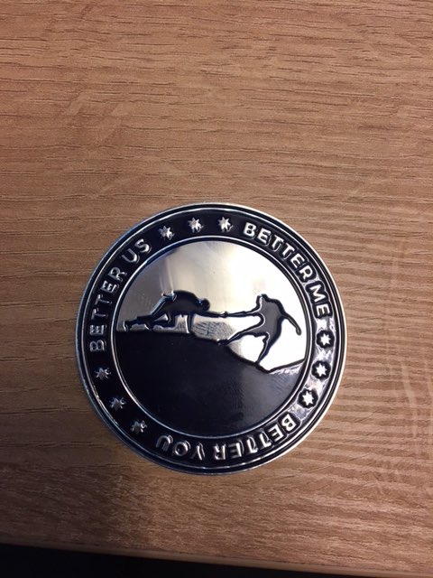 charlieykim's tweet photo. Love this, finally a @nextjump coin. Our UK heads give to recognize on the spot, those who do extra ordinary work... https://t.co/RjGy2gfzjQ