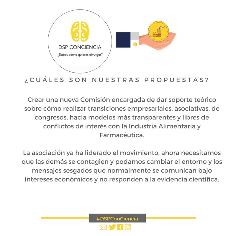 dspconciencia's tweet photo. Porque queremos ayudar a otras entidades a romper sus lazos con patrocinios de parte de la Industria Alimentaria, Farmacéutica y de cualquier otra índole que perjudique a la Salud Pública.
Porque @DieteticaSin marca el camino. #DSPConCiencia
Más propuestas https://t.co/ExnXrzZqd0 https://t.co/jXpHCCC1sL