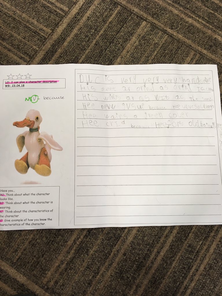 IoeDragonfly's tweet photo. Look at Oliver's fantastic character description of Duck from 'Old Bear.' https://t.co/dRxyLuo76L