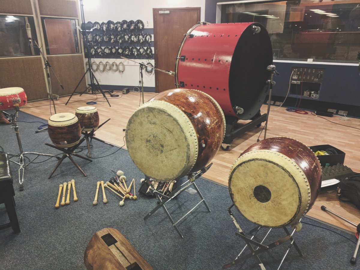 brainaudionews's tweet photo. Thanks @bellperc for supplying us with these amazing instruments for our session yesterday! #taikodrums #kodo #chinesetoms #logdrums #brainsandhunch #soundtrack https://t.co/vhxK8YUBin