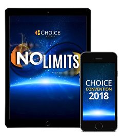 ChoiceConv's tweet photo. Have you downloaded the Convention Mobile App? What are you waiting for? Log into Choice Central to learn how to download and access your personalized schedule and more in the palm of your hand. https://t.co/NSZkiT9Oua #chiconv18 #nolimits https://t.co/FG3tfWJz3Z