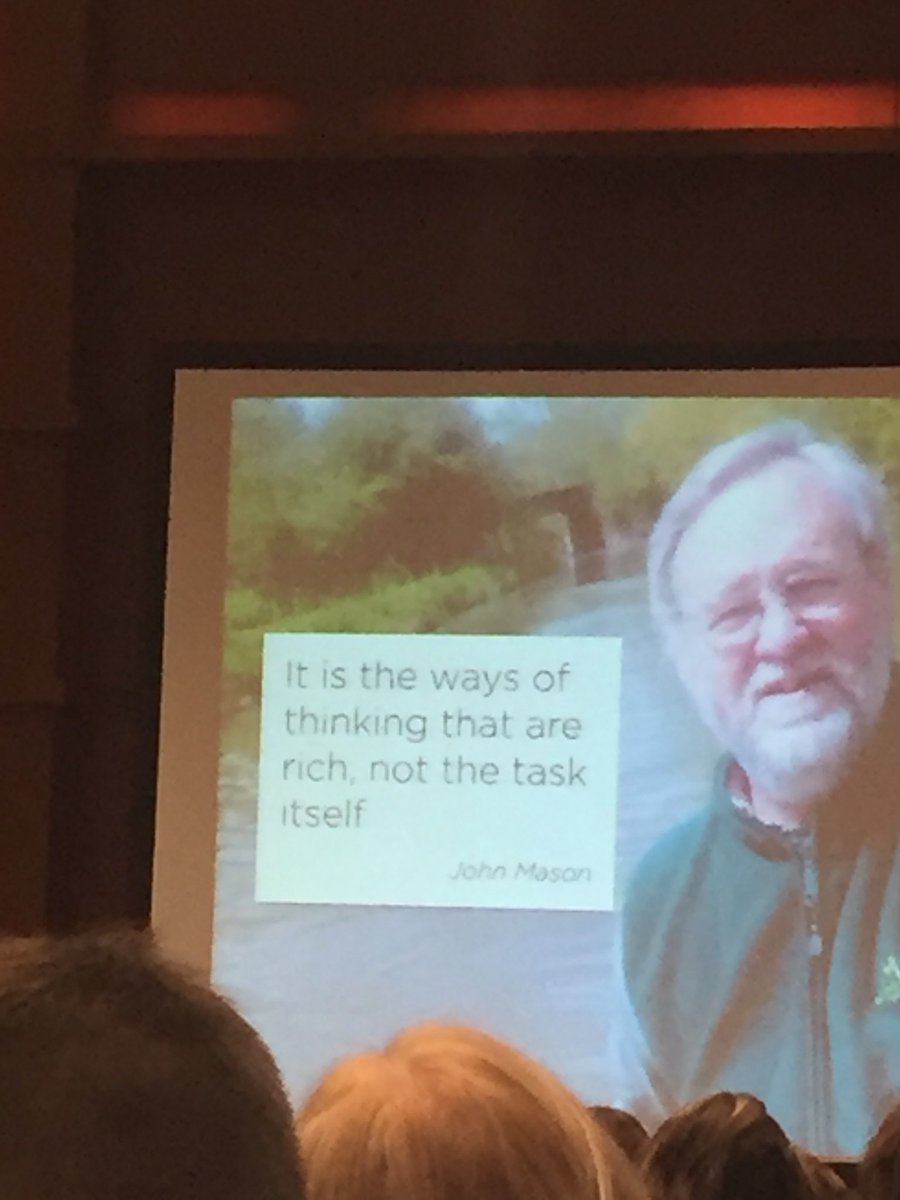 khill_lcps's tweet photo. It isn’t the task that is rich, it is the way we teach the task and the thinking that is involved that makes it rich! #MATHEMATIZE #lcpsmath #nctmannual https://t.co/RUXrHqBh9X