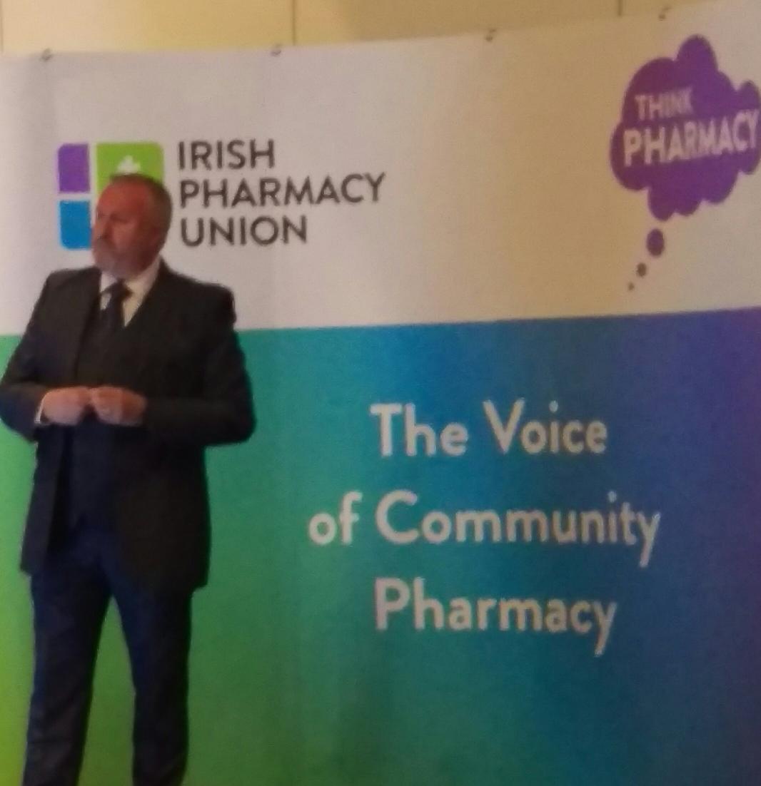IrishPharmacy's tweet photo. Darren Kelly of @IrishPharmacy speaking now at #IPUconference on how to maximise your sales in your pharmacy https://t.co/R4zesyw0RT