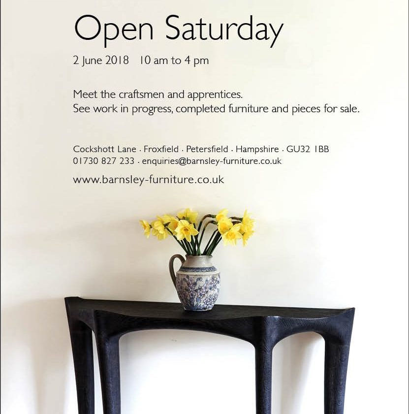 Open Saturday 2 June 2018 10.00am to 4.00pm -  barnsley-furniture.co.uk/2018/04/27/ope…