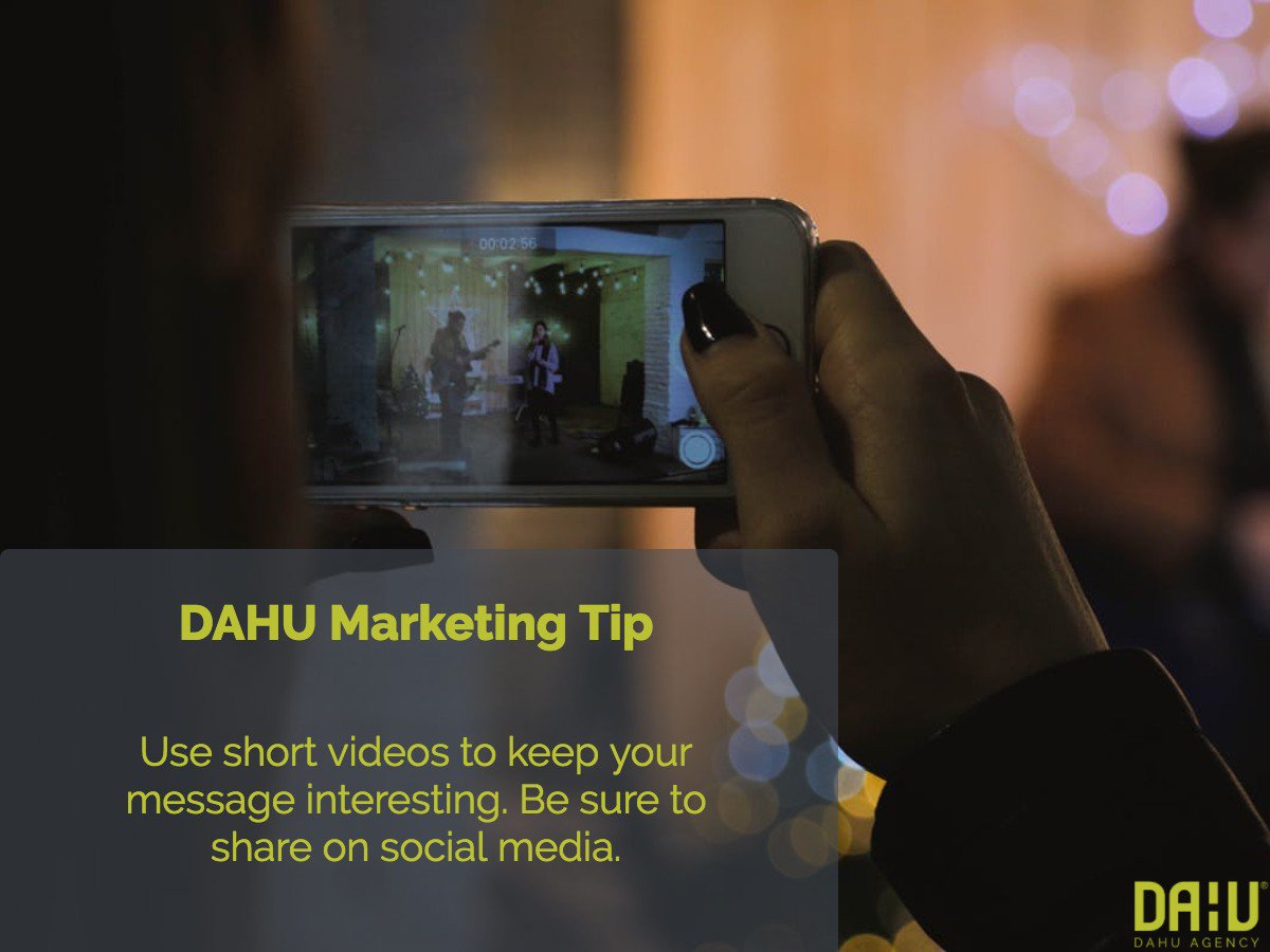 DAHUagency's tweet photo. Video content has taken over multiple social platforms, don't be left behind! #SocialMedia $Marketing #SocialMediaMarketing #Business https://t.co/wBX93QDlva