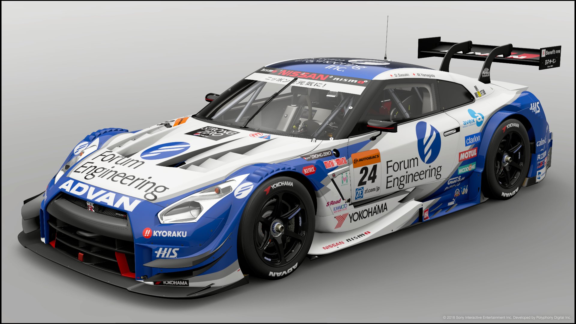 ミニカー EBBRO Forum Engineering ADVAN GT-R 2018 EBBRO Forum