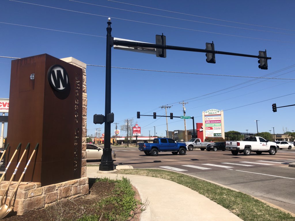 Mayor <a href="/davidfholt/">Mayor David Holt</a> and other civic leaders are officially cutting the ribbon on the new streetscape in the <a href="/W_DistrictOKC/">The Windsor District</a>, a re-emerging retail and entertainment district in west #OKC: okc.gov/Home/Component…