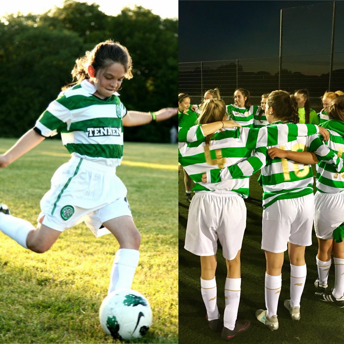ntxcelticfc's tweet photo. Great picture of what it means to stick with the program. It all started just wearing the Celtic FC replica kit in 2011 to actually playing with Celtic FC’s U17 Academy team in Glasgow, Scotland last summer with another incredible opportunity this August. #stickwiththeprogram 🍀 https://t.co/odRiw29CiK