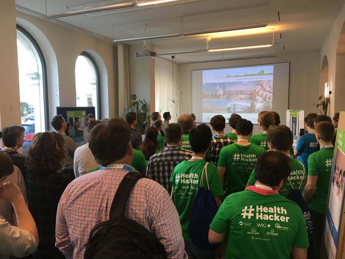 From the Accelerator Conference 2018 @HHLACCELERATE directly to the innovate healthcare #hackathon @basislagerco  #healthcare #BeRelevant #SafeLifes #Telekomwall