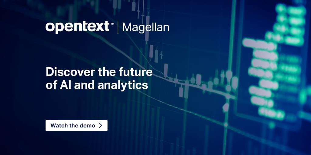 Operate smarter and more efficiently with real-time visibility across your entire business. Find out how with #OpenText #Magellan. #AI share.opentext.com/ct2Q